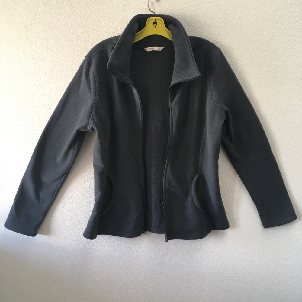 OLDNAVY gray fuzzy jacket